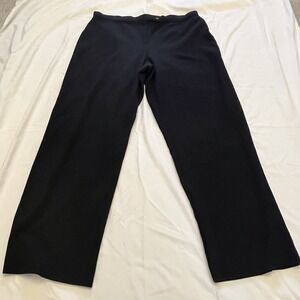 Briggs New York Women Sz 18 Black Dress Pant Button Zip Pockets Business Career